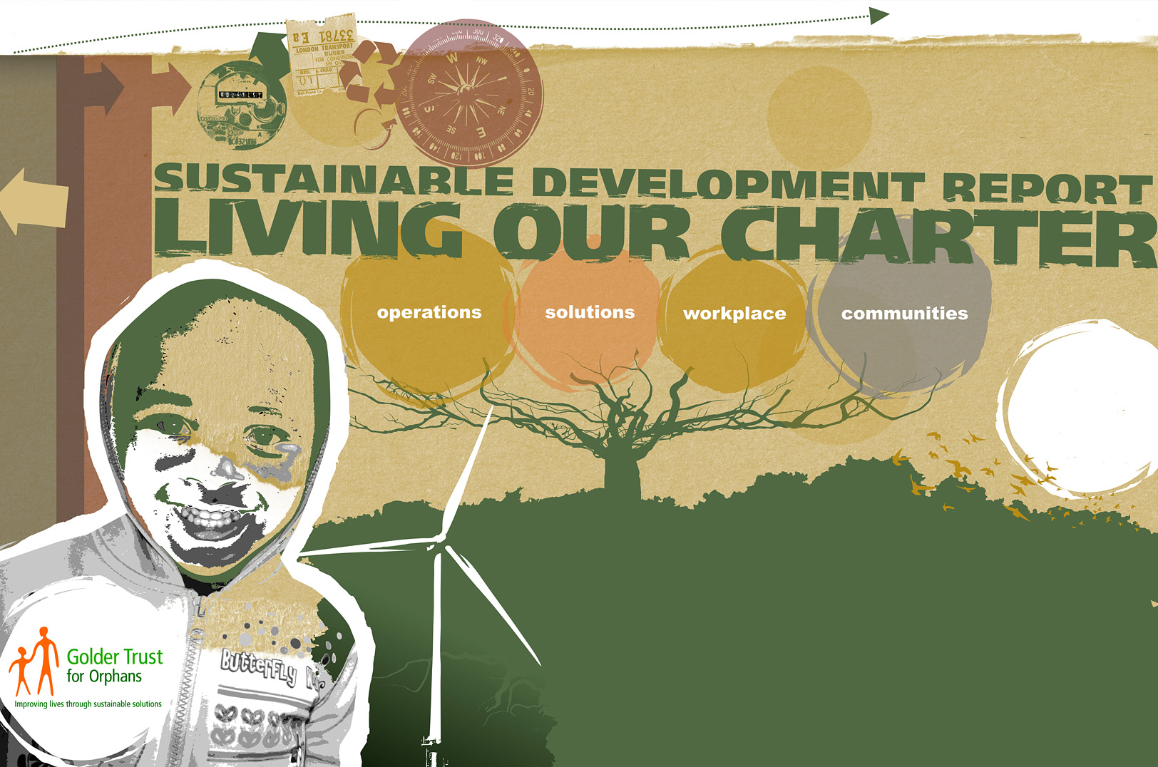 Sustainable Development Report Intranet Design